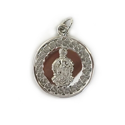 Silver Filigree Charm with Coat of Arms